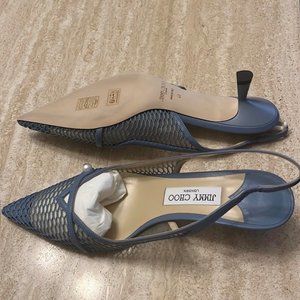 Jimmy Choo  sling back amita 45 baby blue
